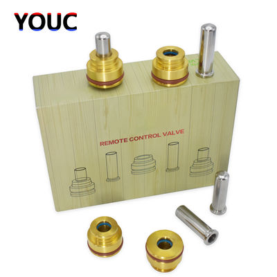 با کیفیت بالا حفاری هیدرولیک 10 * 10mm جویستیک فشار دهنده کنترل از راه دور شیر CAT DH R EC